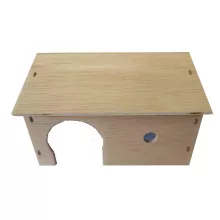 Rágcsáló ház hörcsögnek sátortetős 15x13xh9,8cm