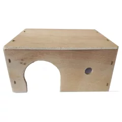 Rágcsáló ház hörcsögnek lapostetős 15x11xh7,2cm