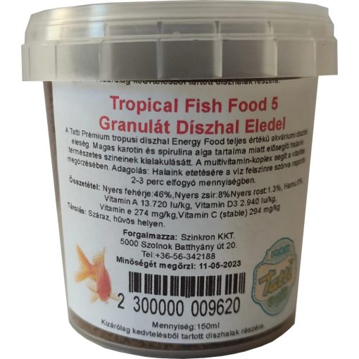 Tatti Tropical Fish Food 5 granulát díszhal eledel