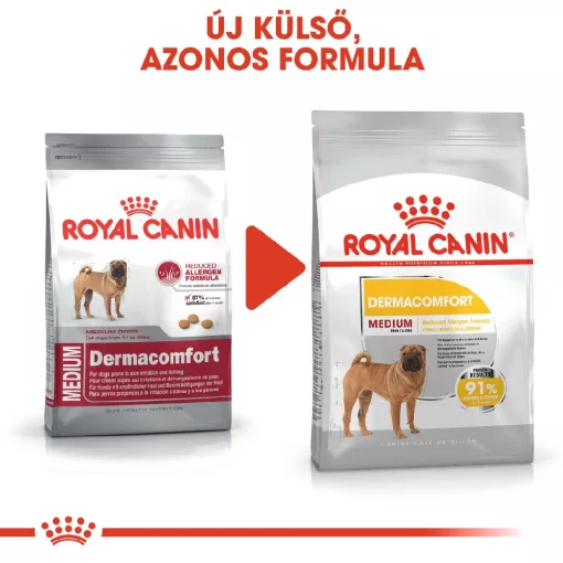 Royal Canin Medium Dermacomfort 12kg száraz kutyatáp