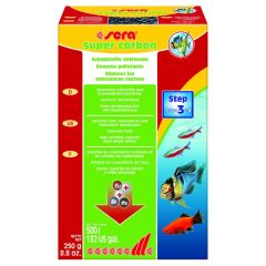 Sera-Super-Carbon-250-g-aktív-szén-akváriumi-szűrőanyag