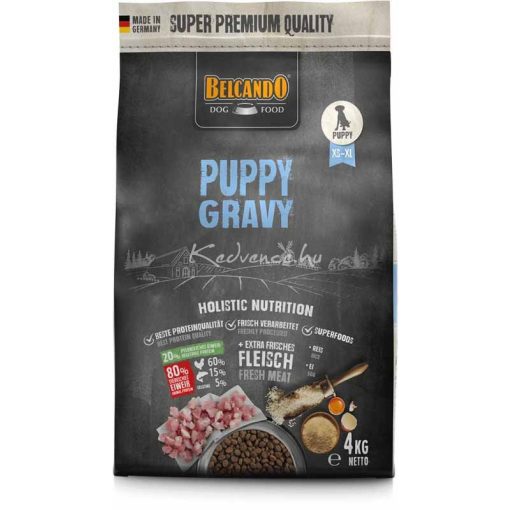 Belcando Puppy Gravy 4kg friss hússal száraz kutyatáp
