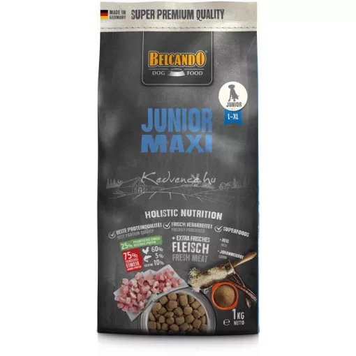 Belcando Junior Maxi friss hússal 1kg száraz kutyatáp