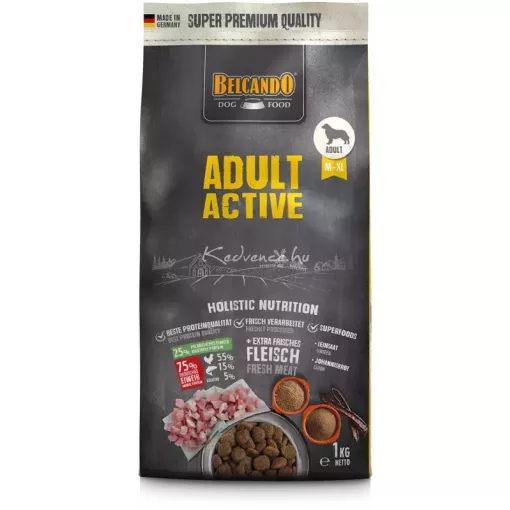 Belcando Adult Active friss hússal 1kg száraz kutyatáp