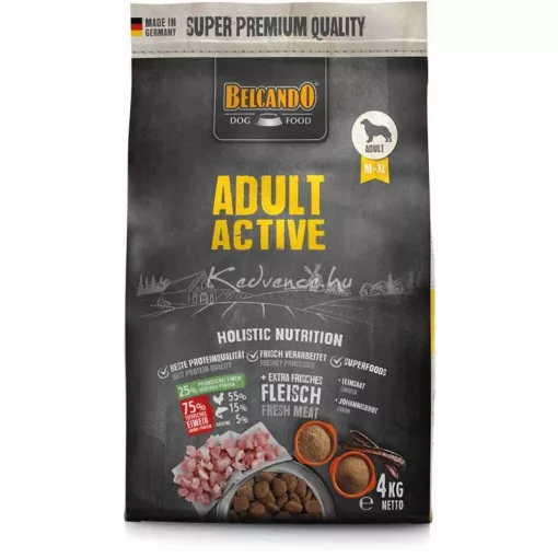 Belcando Adult Active friss hússal 4kg száraz kutyatáp