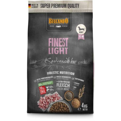 Belcando Finest Light friss hússal 4kg száraz kutyatáp