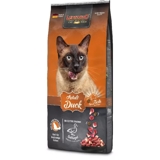 Leonardo-Adult-Sensitive-Kacsa-15kg-száraz-macskaeledel