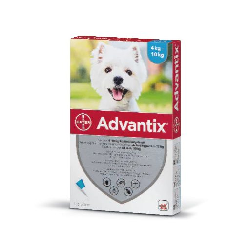 Advantix spot on 4-10kg közötti kutyáknak 4 x 1ml