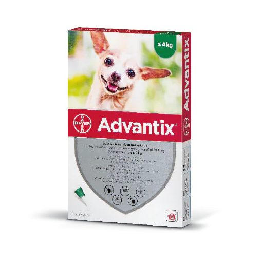 Advantix spot on 4kg alatti kutyáknak 4 x 0,4ml