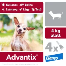 Advantix spot on 4kg alatti kutyáknak 4 x 0,4ml