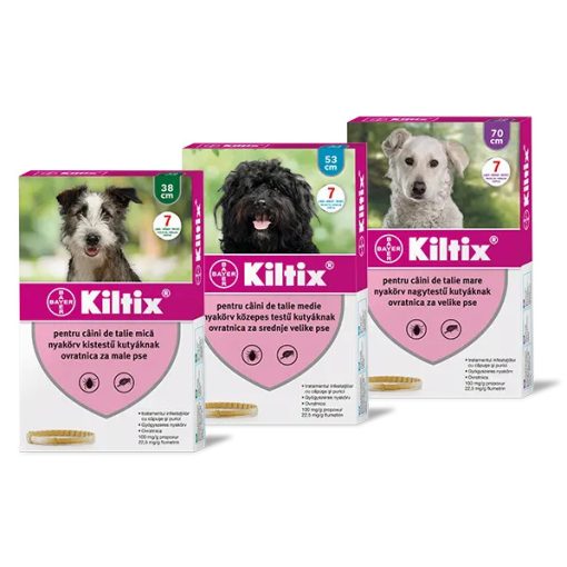 Kiltix 70cm Bolha-Kullancs Elleni nyakörv nagytestű kutyának
