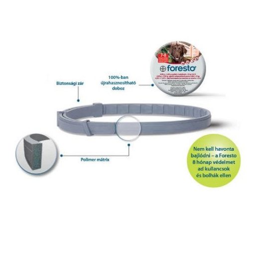 Foresto Kullancs és Bolhanyakörv macskának-8kg alatti kutya