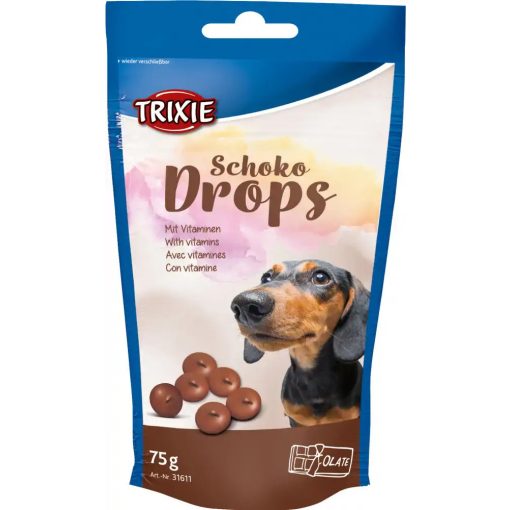 Trixie csokoládé drops 75g kutya jutalomfalat