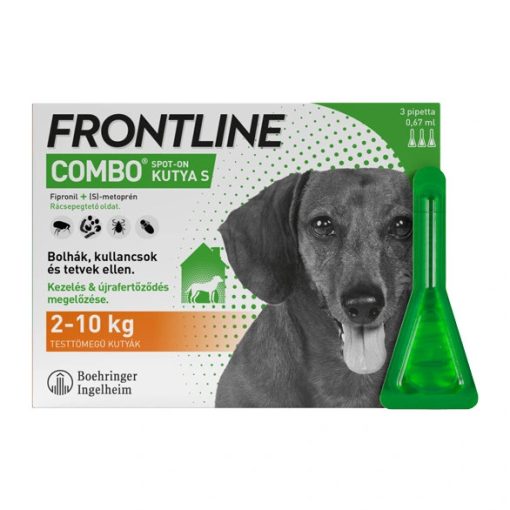 Frontline spot combo dog S kutya 2-10kg - 3x1pipetta