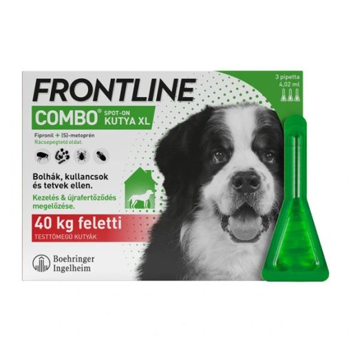 Frontline spot combo dog XL kutya 40kg felett - 3x1pipetta