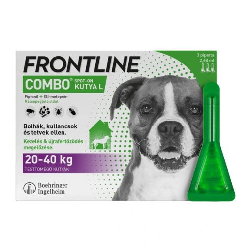 Frontline spot combo dog L kutya 20-40 kg - 3x1pipetta