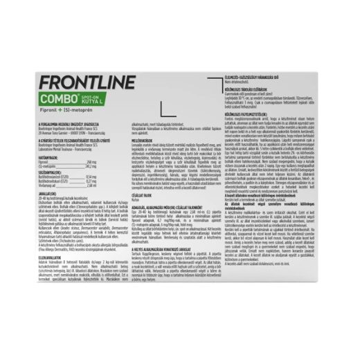 Frontline spot combo dog L kutya 20-40 kg - 3x1pipetta
