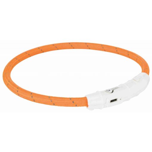 Trixie Safer Life Világító nyakörv Tölthető 45cm Narancssárga