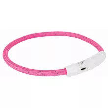 Trixie Safer Life Világító nyakörv Tölthető 45cm Pink