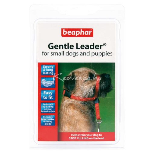 Beaphar Gentle Leader Fejhám-kisméretű kutyára-piros