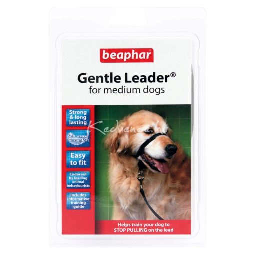 Beaphar Gentle Leader Fejhám-közepes méretű kutyára-fekete