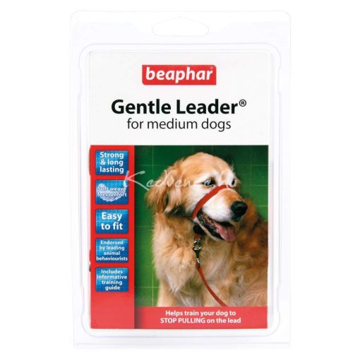 Beaphar Gentle Leader Fejhám-Közepes Méretű Kutyára-piros