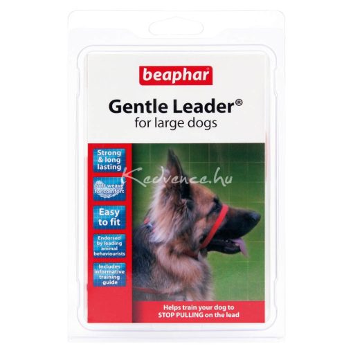 Beaphar-Gentle-Leader-Fejhám-nagyméretű-kutyára-piros
