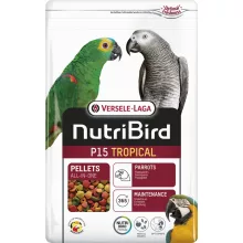 NutriBird P15 Tropical 3kg Fenntartó pellet trópusi gyümölcsökkel óriás papagájoknak