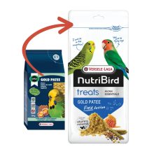 NutriBird Tojásos mézes lágyeleség kis és hullámos papagájoknak 250g