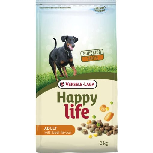 Happy life Adult Beef 3kg száraz kutyatáp
