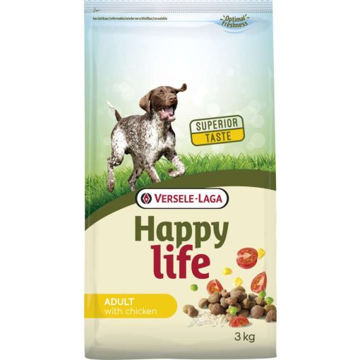 Happy life Adult Chicken 3kg száraz kutyatáp