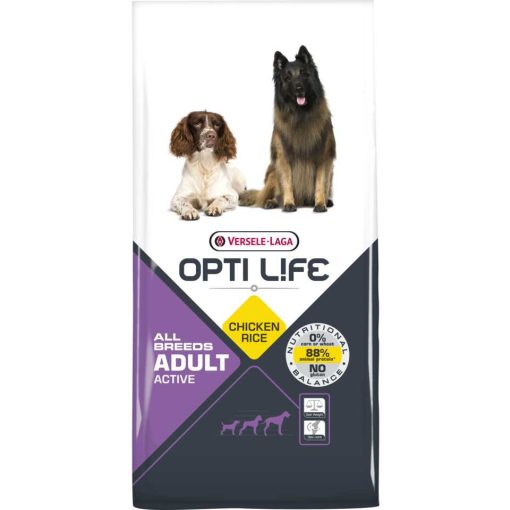 Opti Life Adult Active All Breeds 12,5kg száraz kutyatáp