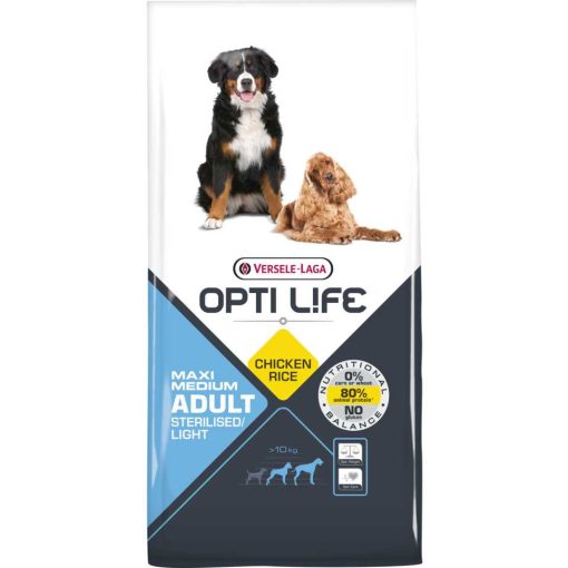 Opti Life Adult Light Medium&Maxi 12,5kg száraz kutyatáp