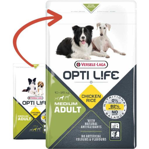 Opti Life Adult Medium 2,5kg száraz kutyatáp