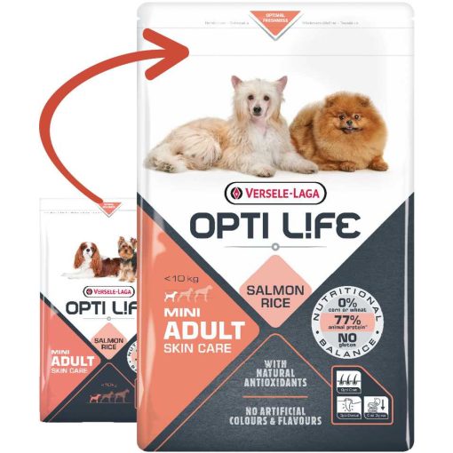 Opti Life Adult Skin Care Mini 2,5kg száraz kutyatáp