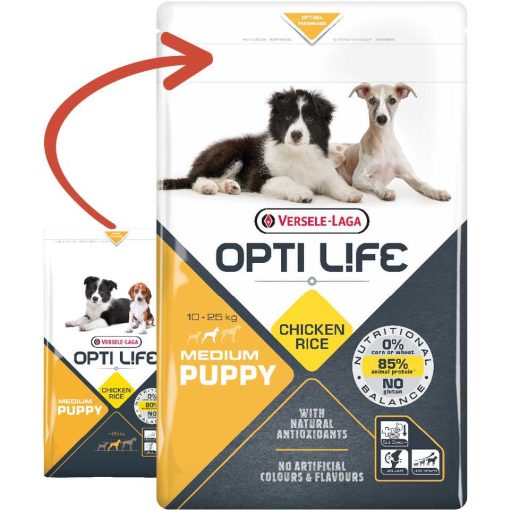 Opti Life Puppy Medium 2,5kg száraz kutyatáp