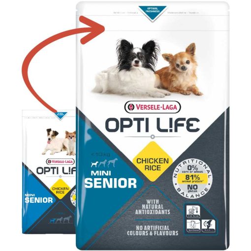 Opti Life Senior Mini 2,5kg száraz kutyatáp