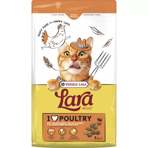 Lara Adult with Turkey-Chicken  7kg száraz  macskatáp