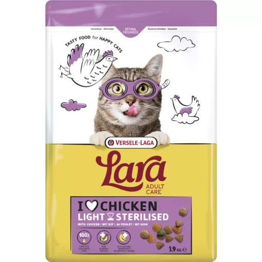 Lara Adult Sterilised-Indoor Chicken 12,5kg száraz macskaeledel