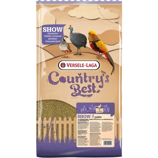 Country's Best SHOW 3 Pellet Fácántáp fenntartó granulátum 20kg