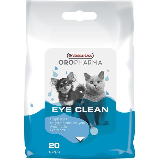 Oropharma Eye Clean Cat & Dog 20db - Nedves szemtörlőkendő