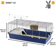 Ferplast Rabbit 120 felszerelt nyulketrec - kék