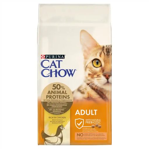 Cat Chow Adult Csirkében gazdag száraz macskaeledel 15kg