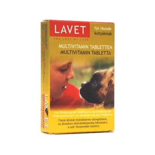 Lavet Multivitamin Tabletta 50db kutya táplálékkiegészítő
