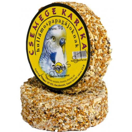 Trópus Hullámospapagáj Mageleség Csemege Karika 70g