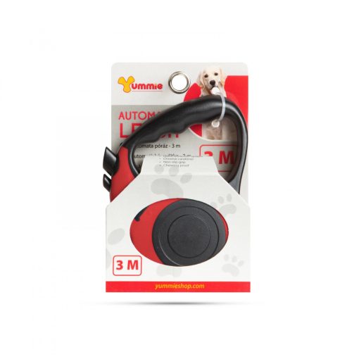 Yummie Automata kutya póráz 3 m piros
