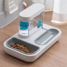 Automata kutya-macska itató, etetőtállal - 1500 ml
