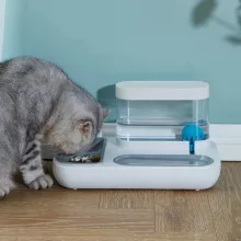 Automata kutya-macska itató, etetőtállal - 1500 ml