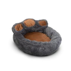   Mancs alakú kutyafekhely - "M" méret - Szürke - barna