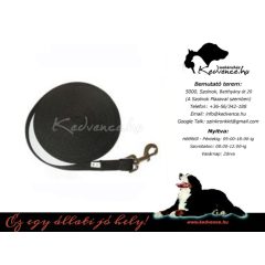 Nyomkövető Perlon Póráz 2cm x 10méter Fekete